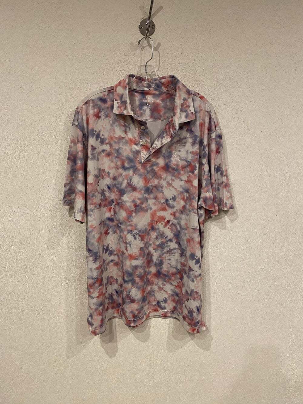 Rhoback The Joplin Tie Dye Polo Shirt Mens XL Golf Performance Short Sleeve